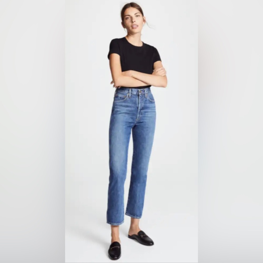 Agolde, Pinch Waist High Rise Kick Jeans, Size 27, Color: Placebo
